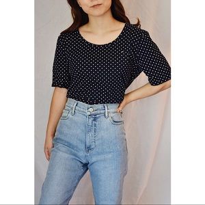 Tommy Hilfiger | Navy Flower Top | Size XL